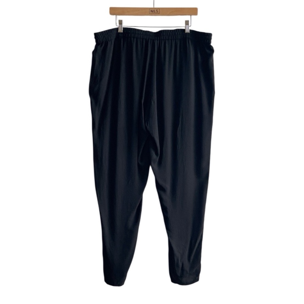 Eileen Fisher silk black pants size L large